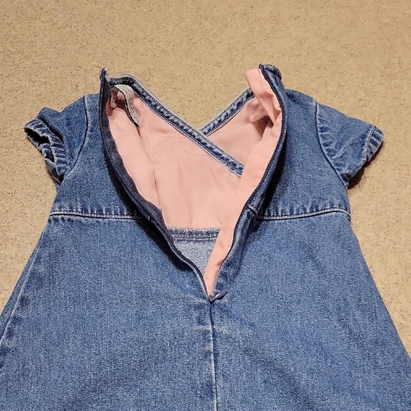 GAP Casual Denim Dress - Blue (SIZE 12-18 MONTHS) - Picture 7 of 7